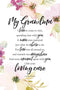 DEXSA My Grandma Wood Plaque with Inspiring Quotes, 6"x9", Elegant Vertical Frame, Christian Family Decor