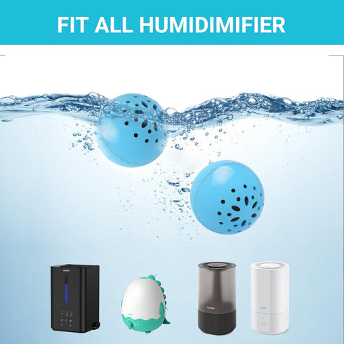 Humidifier Cleaning Ball, Fights Mold and Bacteria, Prevents Hard Water Build-Up, Eliminates Odor, For All Humidifiers