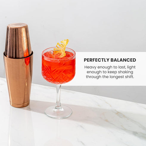 Set 18 oz Set 304 A Bar Above Professional Boston Shakers Weighted and Unweighted Stainless Steel Cocktail Shaker