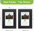 FrameWorks 2-Pack Black Wooden Shadow Box Picture Frames, 4” x 6” with Removable White Mat for Photos
