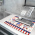 4th of July Drying Mat for Kitchen Counter, 18 x 24 in - Patriotic Gnomes Microfiber Dish Drainer Pad for Holiday Decor