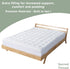 Sacred Thread Quilted Fitted Mattress Pad | Cooling Mattress Topper with 18 Inch Deep Pockets