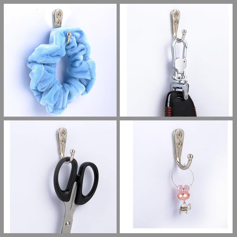 Eboot 20 Pcs Small Coat Hook Single Robe Bathroom Towel Hooks with 50 Pieces Screws for Bags