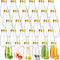Roshtia 30 Pack 4oz 120ml Plastic Mini Milk Bottles Bulk Juice Shot