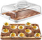 Baderke Easter Gift Acacia Wood Deviled Egg Platter with Lid Base 20