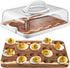 Baderke Easter Gift Acacia Wood Deviled Egg Platter with Lid Base 20