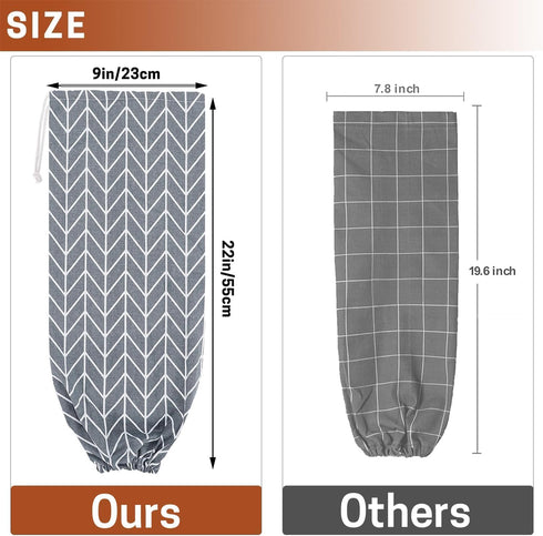 SWISSELITE 2Pcs Plastic Bag Holder, Reusable Wall Mount Grocery Bag Organizer, 22x9 IN