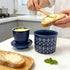 Countertop, Counter Butter Crock with Lid for Butter Keeper Crock with Water, French Butter Dish Ceramic, Butter Holder
