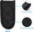 Evoio Cast Iron Skillet Handle Covers - Heat Resistant Pot Pan Sleeves Mitt Cover for Kitchen (4-Pack Black)