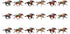 Beistle 3 Piece 6.5" x 6' Horse Racing Banners for Equestrian Theme Race Day Party Decorations
