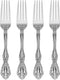 Oneida Michelangelo Fine Flatware Dinner Fork, Set of 4, 18/10 Stainless Steel, Dishwasher Safe