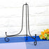 12 Inches Black Iron Plate Stand, Foldable Picture Stand for Display, Photo Stand for Decorative Plates, Frames, Books