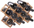 PENGKE Wine Rack Countertop, 10 Bottles Stackable Wood Wine Storage Racks, Free Standing Wine Bottle Stand Holder