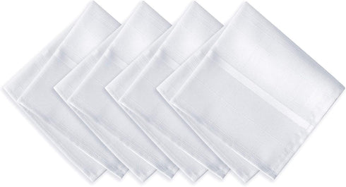 Newbridge 60 x 84 Inch Oval Fabric Tablecloth, Elegance Plaid, 100% Polyester, White, No Iron Soil Resistant