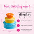 Nora Fleming Hand-Painted Mini: Best Birthday Ever Candle Holder Cake A194