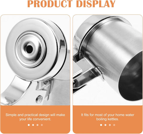 KALLORY Stainless Steel Whistle Replacement Parts for Tea Kettle, Loud Nozzle for Teapot