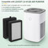 4 Pack LV-H128 Replacement Filter for LEVOIT LV-H128 / PUURVSAS (HM669A) / ROVACS (RV60) Air Purifiers
