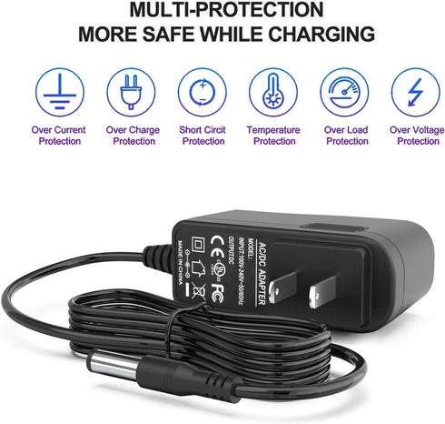 Charger for Bissell Pet Stain Eraser 2837 2842 2846 2877, Cordless Vacuum Cleaner Power Cord AC DC Adapter Supply