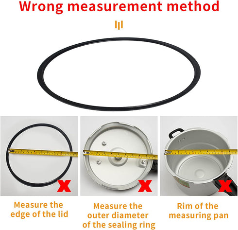 Upgrade S9892 Pressure Cooker Gasket for Mirro Pressure Cooker S-9892, Fits 4, 6, 8 QT Models (White)