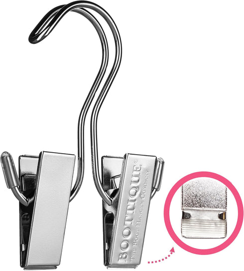 Original Boot Hanger - Shoe Storage Space Saver, Set of 3, Silver