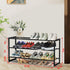 Closet, 3 32.5inch 12-15 Jripae Bamboo Shoe Rack for Tier Longer Shoe Organizer Shelf Holder Storage Pairs Stackable