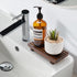 Small Kitchen Sink Soap Tray for Counter Dish Soap Dispenser, Wooden Risers Stand for Bathroom Decor
