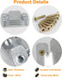 Sectional Couch Connectors Bracket, 4 Pieces Furniture Connectors with Screws for Sectionals