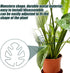 BOXOB 2pcs Monstera Leaf Plant Support, Metal Climbing Plant Stem Supports Monstera Shaped Plant Stand Ring Houseplant