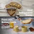 Counter, PriorityChef French Butter Crock with Lid, Keep Butter Spreadable & Fresh, Butter Keeper to Leave On French