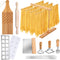 Baderke 9 Pcs Pasta Making Tool Set Include 1 Bamboo Drying Rack