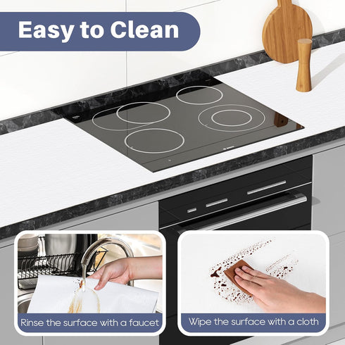 Drawer Liner, Waterproof & Oil-Proof Shelf Liners for Kitchen Cabinet, Non-Slip PVC Material for Countertop White 11.8