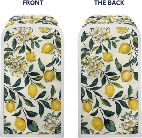 Lemon Electric Can Opener Dust Cover - Floral Kitchen Appliance Cover, Machine Washable Home Decoration