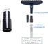 Horsehair Hardfloor Attachment for Wood and Tile Floors, Vacuum Hose Adapter Compatible with Most Vacuum Cleaners