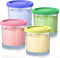 SWANTIARA Creami Containers Replacement for Ninja Creami Pints and Lids - 4 Pack,