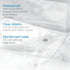 iDesign Waterproof PEVA Plastic Shower Curtain Liner, 72” x 72”, Clear