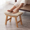Kitsanery Foot Stool,Ottoman,Bamboo Small Sofa Foot Rest Under Desk,Extra Seating for Living Room,