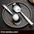X-Large 316L Stainless Steel Buffet Serving Spoon, Square Head, Heavy Duty, Dishwasher Safe, 9.5 x 2.8 inches (1 Pack)