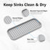 Silicone Sponge Holder 2 Pack, Waterproof Dish Soap Tray for Kitchen Sink, Multipurpose Organizer for Soap Dispenser