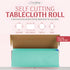 54in 300 Grandipity Plastic Tablecloth Roll - x Ft. Aqua Plastic Table Cloths for Parties Disposable with Cutter Box