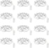 Lakumu 12-Pack Fairy Lights Battery Operated String Lights-7FT 20 LED,Waterproof Silver Wire