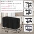 47-inch 47"L27"W32"H, Patio Table Cover for Outdoor Grill Cart, Waterproof Rolling Utility Service Cart Cover Stainless