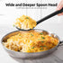 600 F Heat Resistant Silicone Spoon: U-Taste 13.3in Solid Kitchen Cooking Spoon for Mixing, Serving, Stirring