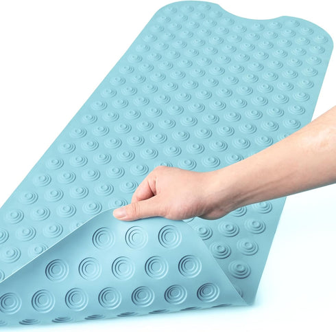 Bligli Bathtub Mat Non-Slip Without Suction Cups, 39x16inch Extra Long Bath Mats