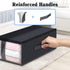 StorageRight 3-Pack Foldable Storage Bins for Clothes, Under Bed Containers for Organizing Clothing, Bedroom, and