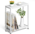SLEEPING LAMB Narrow Small Side Table for Small Space, 2 Tier Sofa