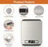 CROWNFUL Food Scale, 11 lb Digital Kitchen Scales with Built-in Coin Battery, LCD Display, 304 Stainless Steel