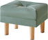 YMYNY Small Footstool Ottoman, Faux Leather Footrest with Sponge Padded Seat, Step