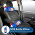 Car Neck Pillow, NOS Bottle Design Plush Headrest Pillow for Car Seat, Office Chair, Travel, 11 x 4.7in (1)