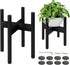 FJO 2Pcs Adjustable Plant Stand Indoor - Bamboo Plant Stands, Bamboo Mid Century