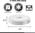 Masontops Tough Tops, Ball Wide Mouth Mason Jar Lids, BPA-Free White Plastic Leakproof
